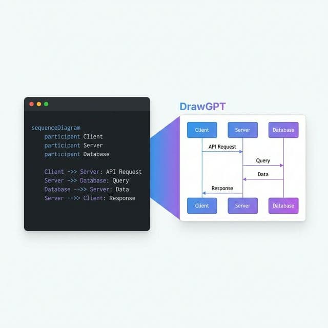 DrawGPT turns plain text into beautiful diagrams